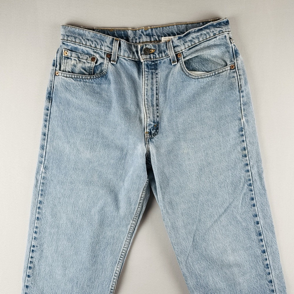 Vintage 90s Levi's 550 Jeans USA Made Light Wash Relaxed Fit 34x34